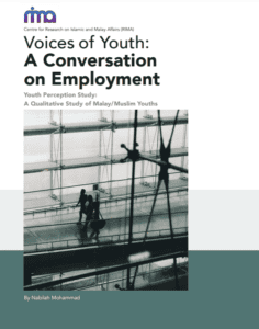 Youth crossing a bridge, focus on employment and youth issues in Malaysia.